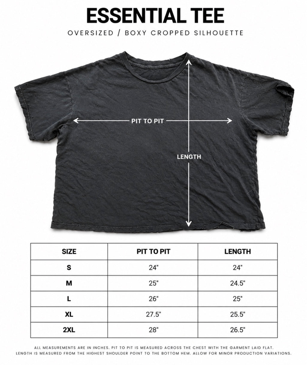 Essential Tee Vtg Black