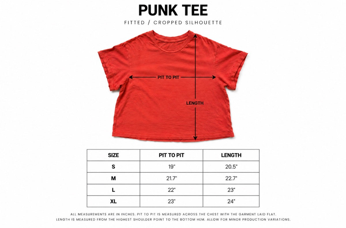 Punk Tee Sun-Faded Red